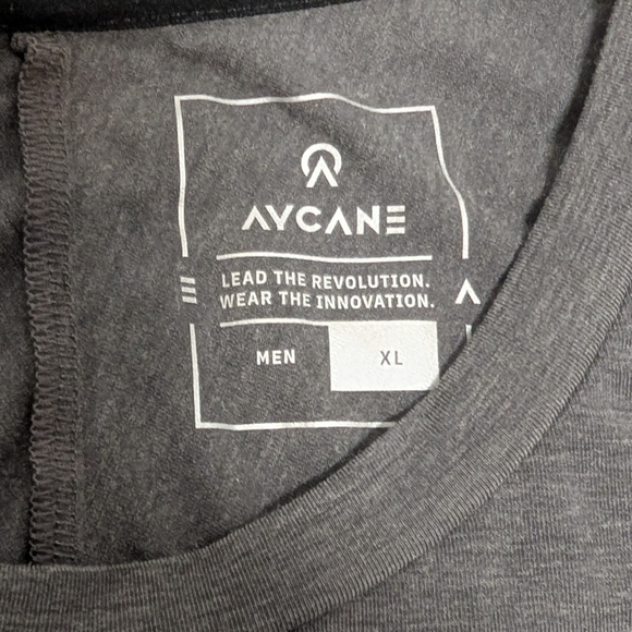 Aycane Ryuz Men's Gray Short Sleeve Shirt Performance Hockey Workout XL - Picture 4 of 5